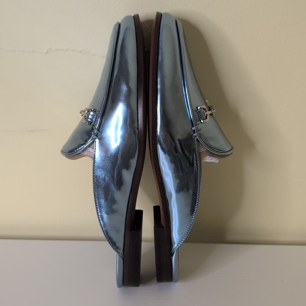 Sam Edelman Size 6 Linnie Mule In Metallic Sky, NEW - Picture 8 of 11